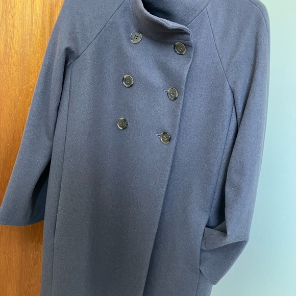 J. Crew Women's Double-Breasted Navy Pea Coat - Picture 4 of 4